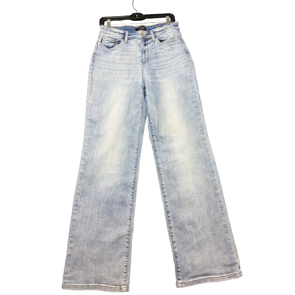 Judy Blue Straight Fit Jeans Women 9/29 Light Wash Good High Rise Stretch